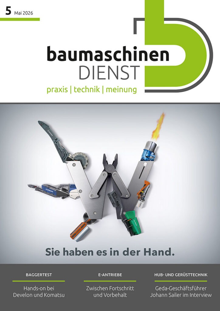 bd baumaschinendienst Ausgabe 5/2026 Titelseite
