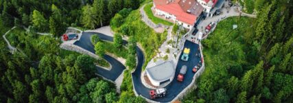 Vögele Super 1800-5 X meistert Einsatz am Falkenstein