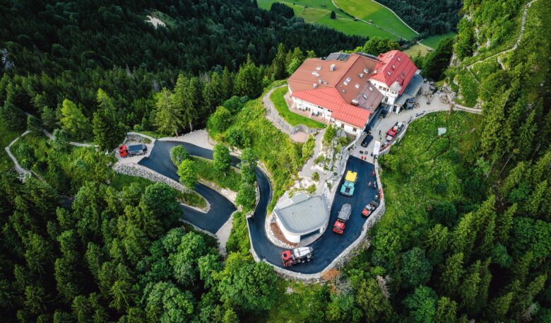 Vögele Super 1800-5 X meistert Einsatz am Falkenstein