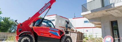 Vollelektrischer starrer Teleskoplader von Manitou
