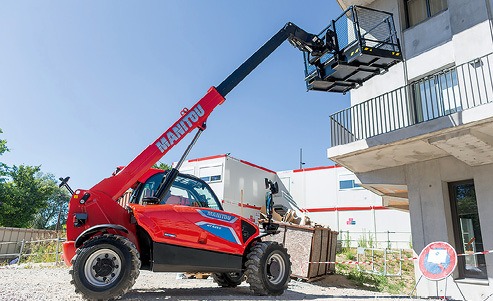 Vollelektrischer starrer Teleskoplader von Manitou