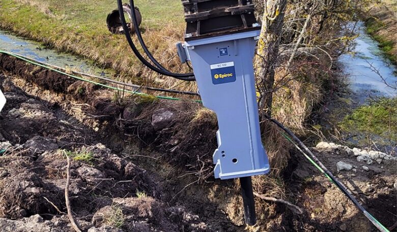 Hydraulikhammer EC 122 mit verbessertem Verschleißschutz