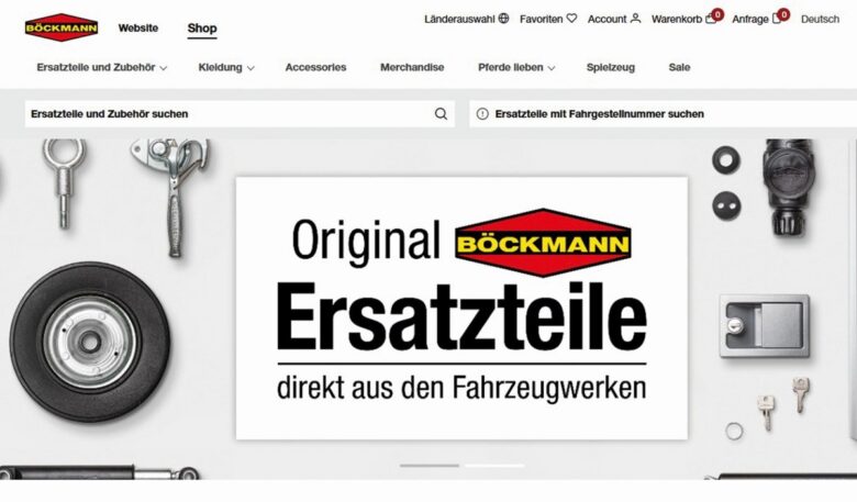 Neuer Ersatzteileshop mit vollständigem B2B-Portal