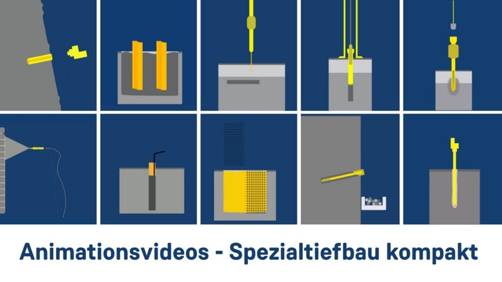Porr erklärt Spezialtiefbauverfahren in Animationsvideos Porr