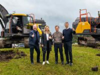 Spatenstich für neues Baggerwerk in Eskilstuna