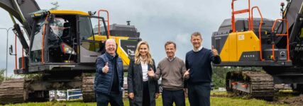 Spatenstich für neues Baggerwerk in Eskilstuna
