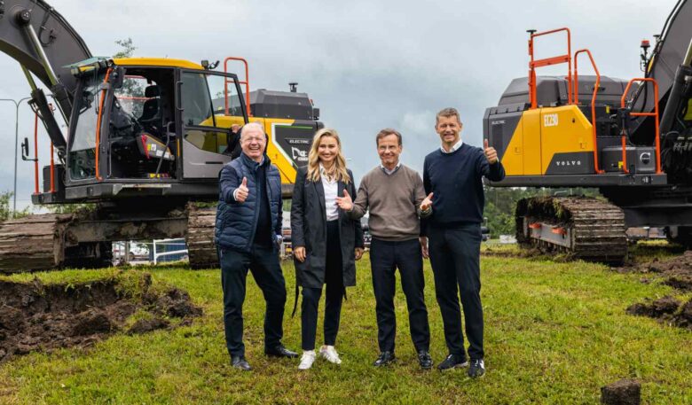 Spatenstich für neues Baggerwerk in Eskilstuna