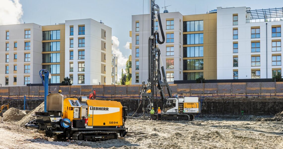 Ramm- und Bohrgerät LRB 19 von Liebherr erstmals im Einsatz Liebherr