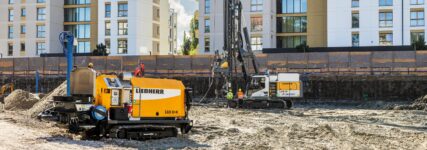Ramm- und Bohrgerät LRB 19 von Liebherr erstmals im Einsatz