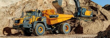 Zweiachs-Knickdumper mit 45 t Nutzlast von Hyundai