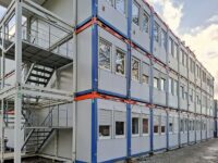 Containeranlage wächst mit dem Bauprojekt