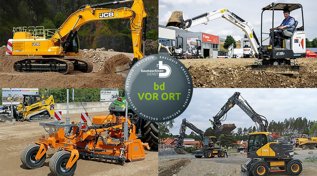 bd vor Ort bei JCB, Bobcat, AP Deutschland und Volvo bd vor Ort bd 8