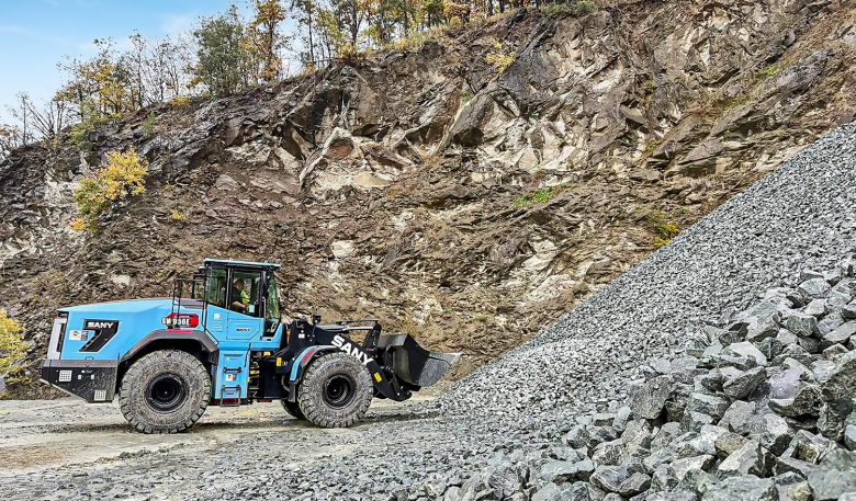 Sany zeigt Raupenbagger, 3D-Assistenz und Elektro-Radlader