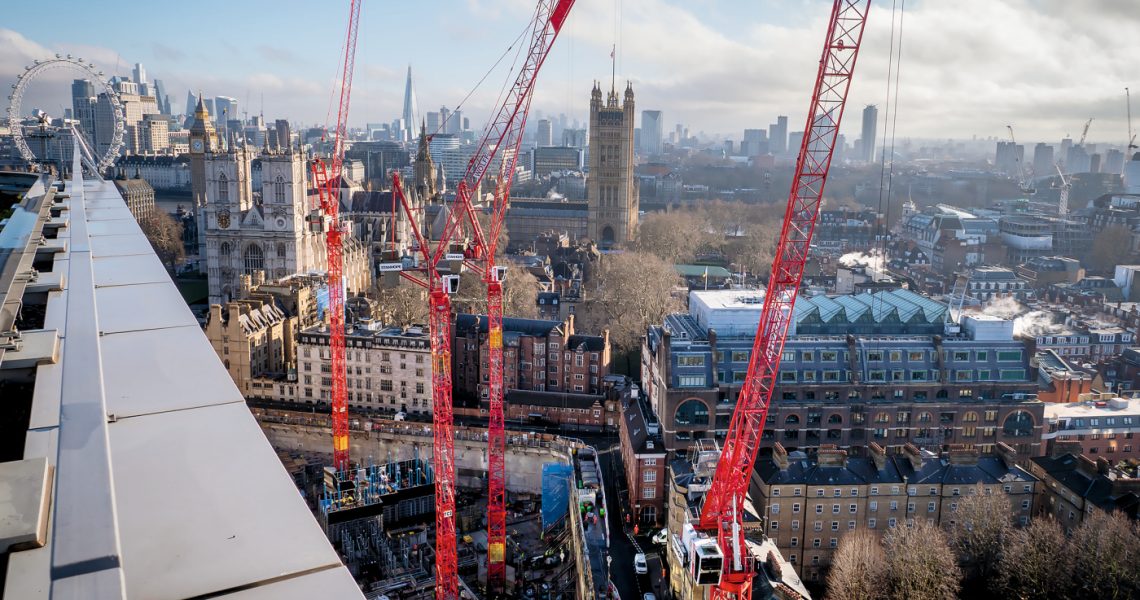 Komplexer Einsatz mit neuen Wölffen in London Wolffkran