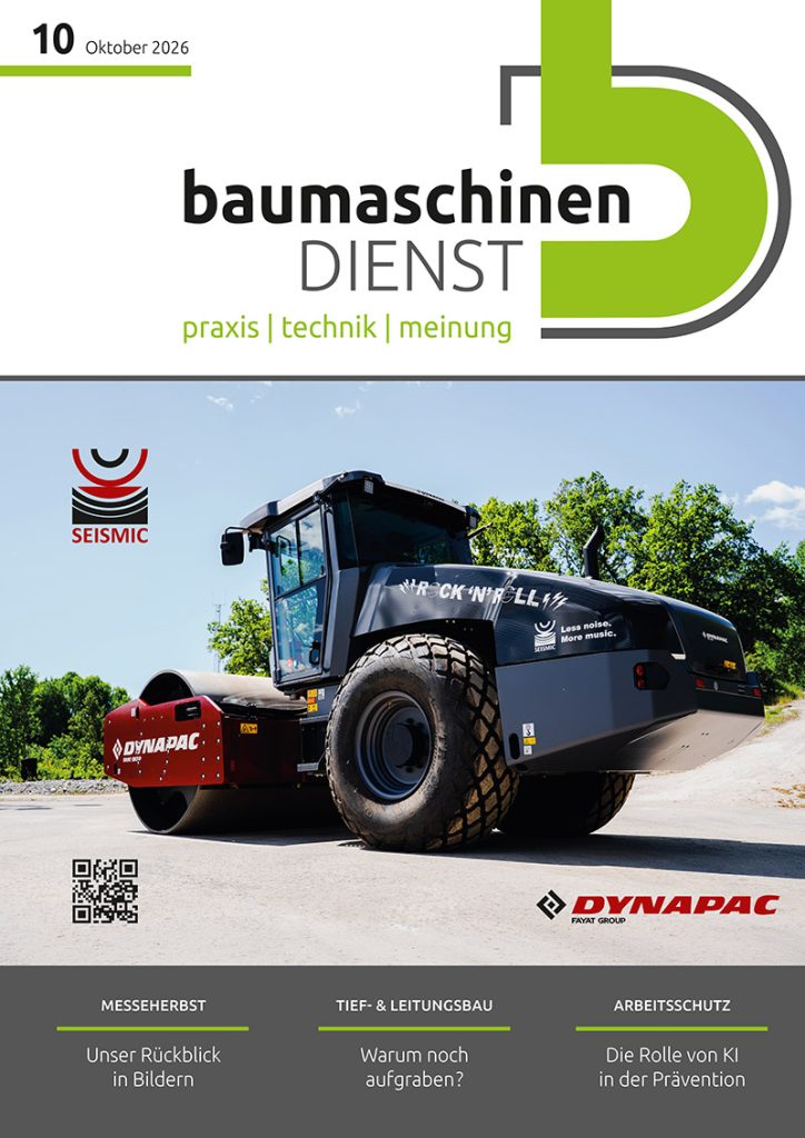 bd baumaschinendienst Ausgabe 10/2026 Titelseite