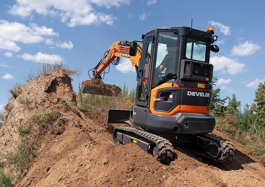 Neuer DX35Z-7: sicher, wartungsfreundlich und digital (Bild: Develon)