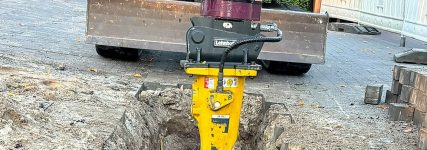 Präzises Aufstemmen mit Hydraulikhammer und Rototop